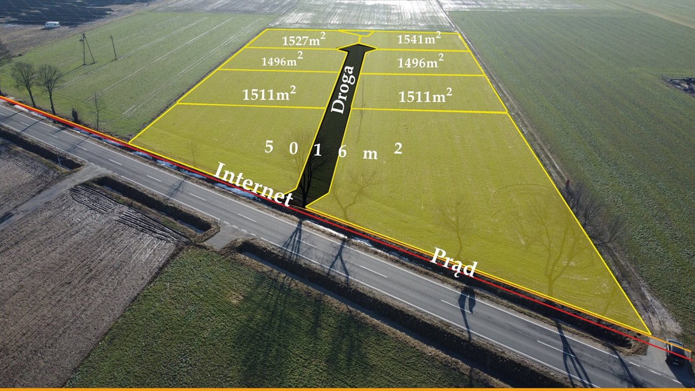 Działki z warunkami zabudowy przy asfaltowej drodze - 1500 m² Popowo Borowe  1 500m2 Foto 1