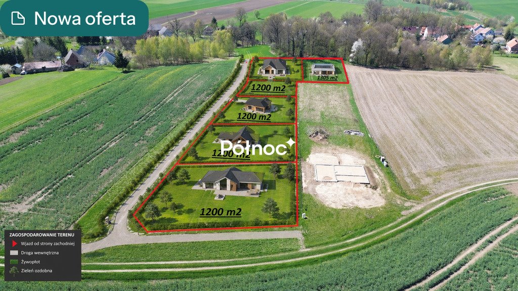 Działka 1200 m2 w Ocicach, cicha okolica, lasy, dom jednorodz. Ocice  1 200m2 Foto 1