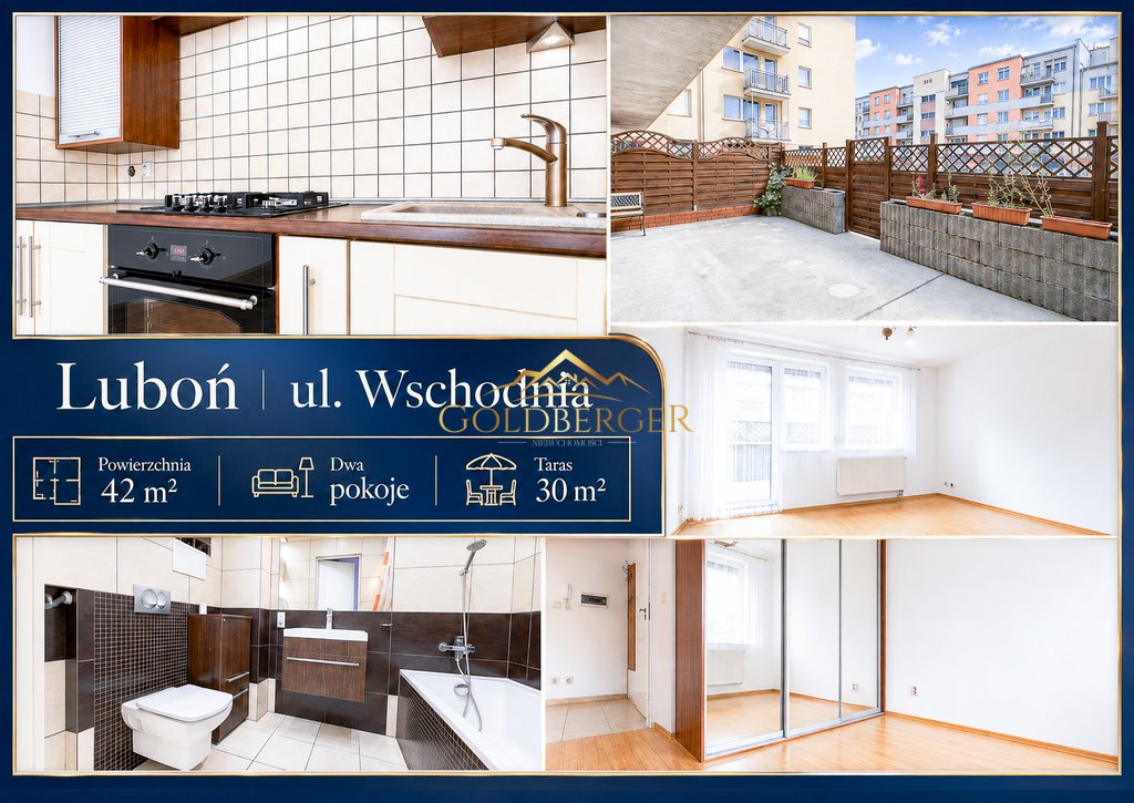 Mieszkanie 42 m² z dużym tarasem w Luboniu zapraszam Luboń, Wschodnia  42m2 Foto 1