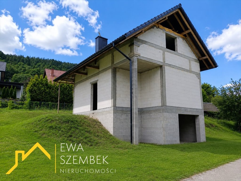 Nowy dom w górach, stan surowy, 131 m², zapraszam Sucha Beskidzka  131m2 Foto 1