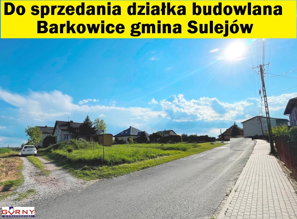 Działka budowlana na sprzedaż Barkowice  650m2 Foto 1