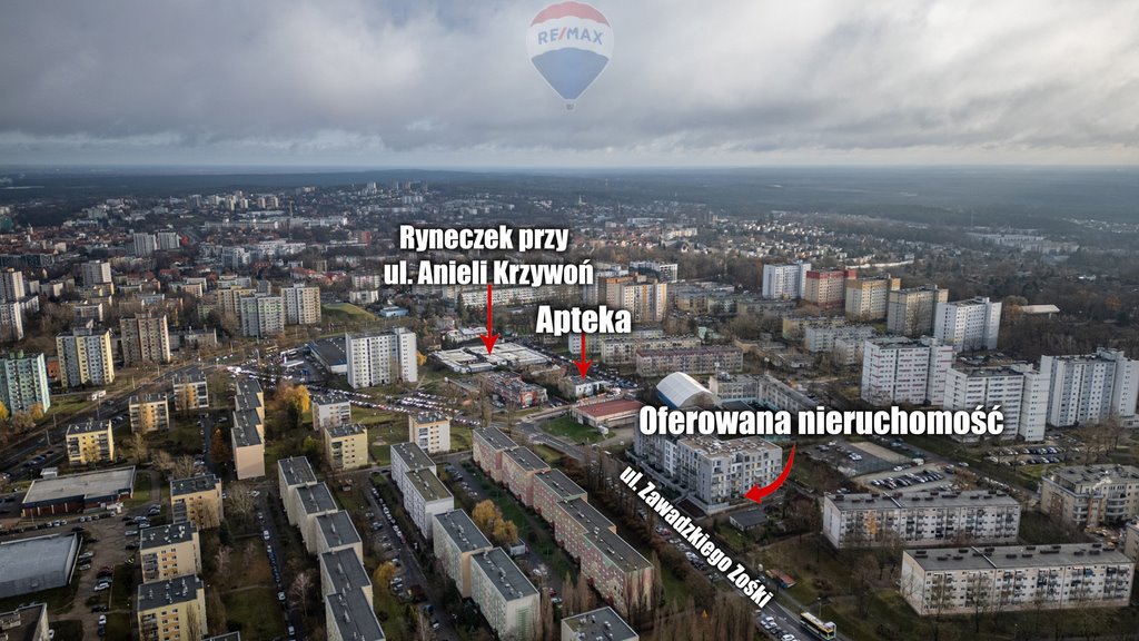 Mieszkanie trzypokojowe na sprzedaż Zielona Góra, Tadeusza Zawadzkiego "Zośki"  66m2 Foto 20