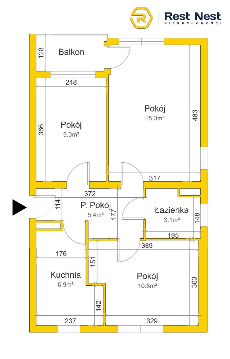 Mieszkanie trzypokojowe na sprzedaż Warszawa, Mokotów Sadyba, Korczyńska  51m2 Foto 2