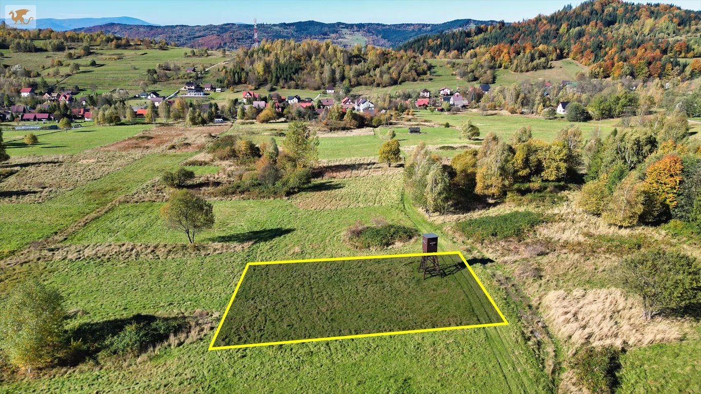 Działka budowlana w Koszarawie, 800 m², spokojna okolica Koszarawa  780m2 Foto 1