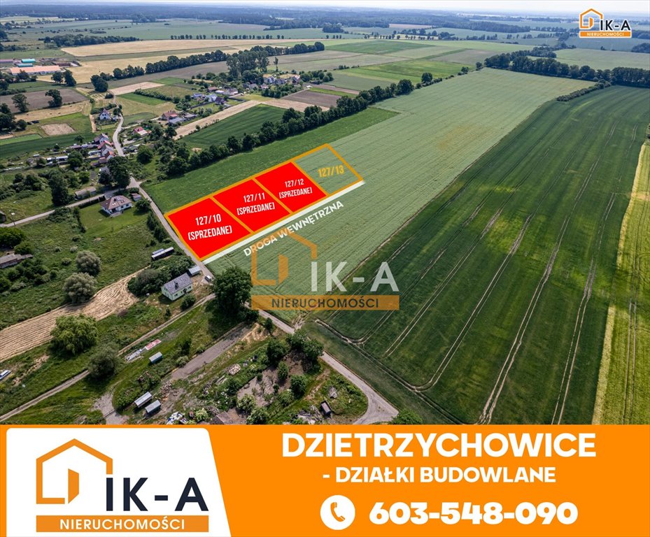 Działka budowlana na sprzedaż Dzietrzychowice, Dzietrzychowice  1 400m2 Foto 2