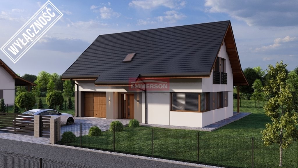 Nowoczesny dom 152 m² z garażem i tarasem (Małopolskie) Grębocin  152m2 Foto 1