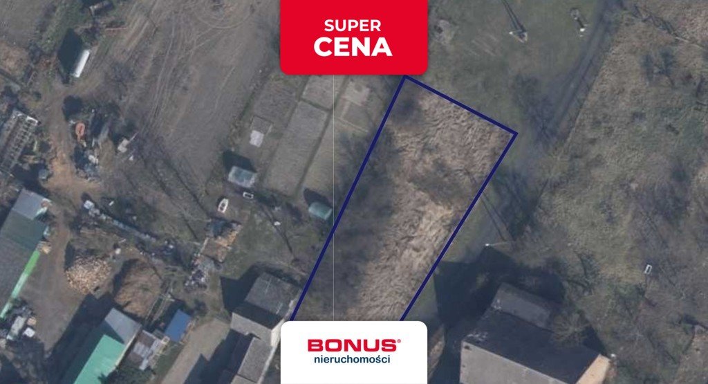 Działka budowlana 784 m² z projektem domu Haga LMB47 Kozielice  784m2 Foto 1