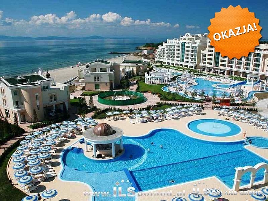Luksusowy apartament 3 pok. z widokiem na morze w Sunset Resort Bułgaria, Pomorie, SUNSET RESORT, Knjaz Boris I  75m2 Foto 1