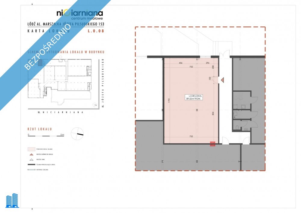 Magazyn na wynajem Łódź, Widzew, Piłsudskiego 153  90m2 Foto 2