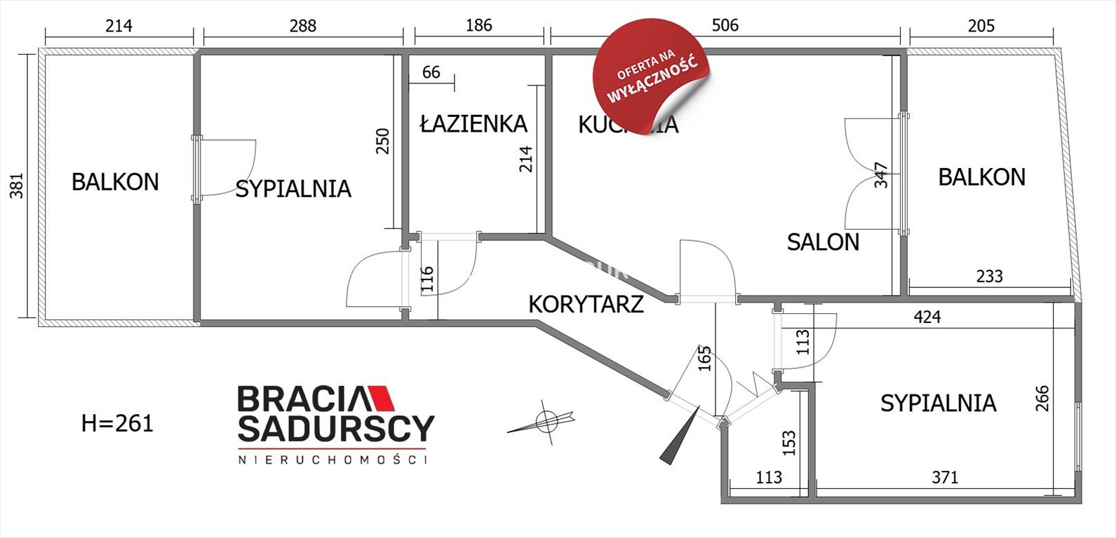 Mieszkanie trzypokojowe na sprzedaż Kraków, Krowodrza, Żabiniec, Feliksa Konecznego  52m2 Foto 2
