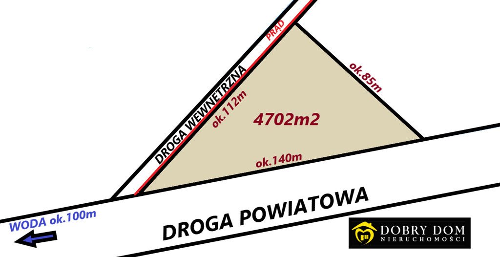 Do sprzedania działka 4702 m² pod dom i usługi w Choroszczy Choroszcz  4 702m2 Foto 1
