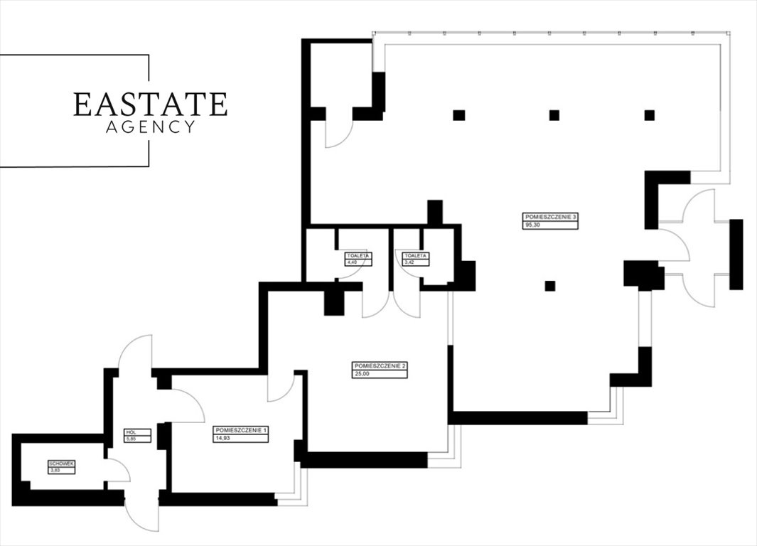 Nowoczesny lokal 142 m² z dużymi przeszkleniami i windą Warszawa, Praga-Południe Gocław, Floriana Znanieckiego  142m2 Foto 1