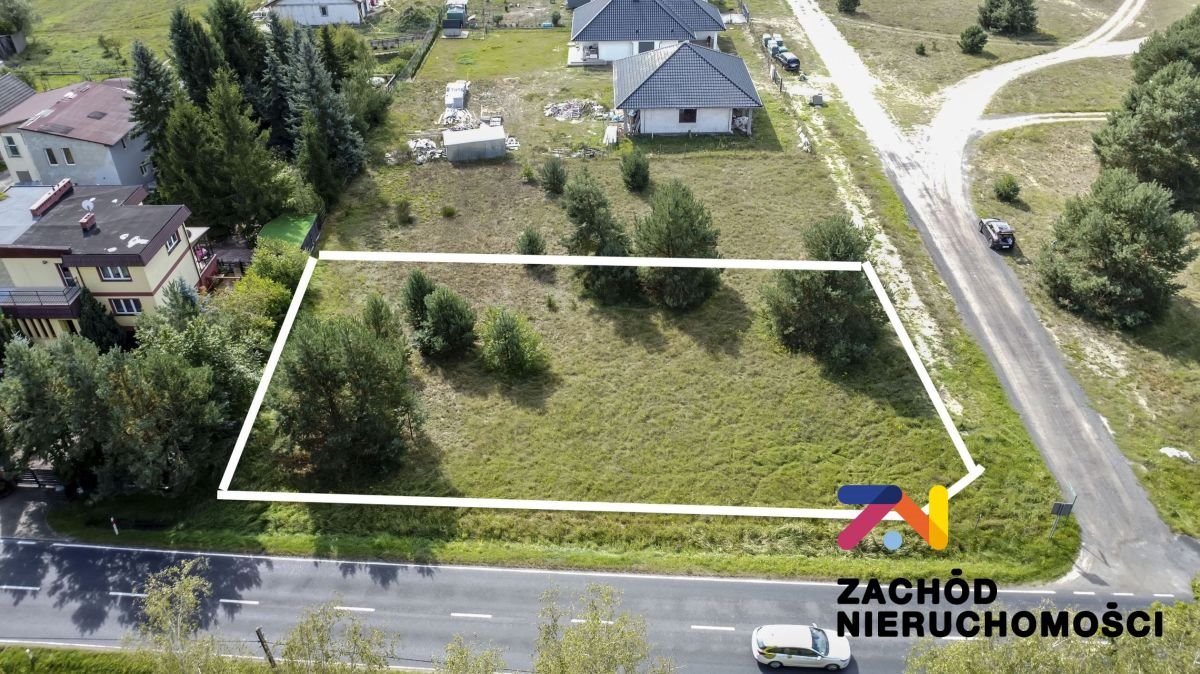 Działka budowlana 1089 m2 z mediami, las i dostęp asfaltowy Zielona Góra, Ochla, PALMOWA/KOŻUCHOWSKA  1 089m2 Foto 1