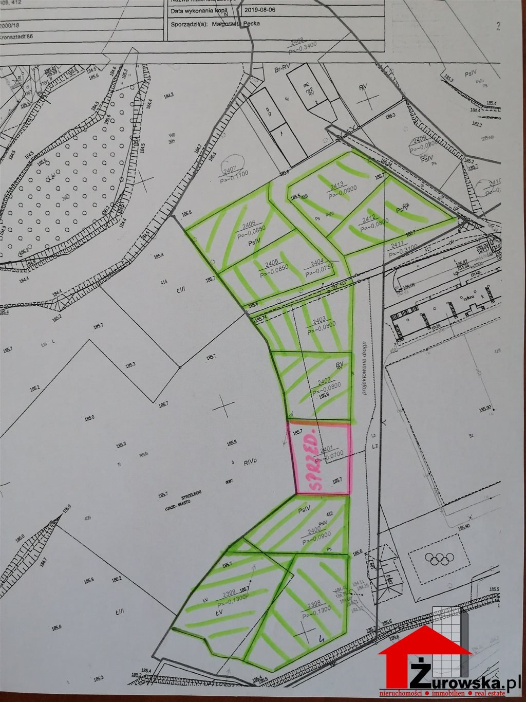 Działki Ujazd 800 m² z mediami i planem usługowym Ujazd  800m2 Foto 1