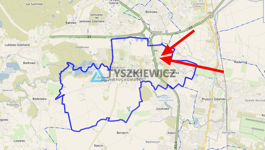 Działka przemysłowo-handlowa na sprzedaż Straszyn, Objazdowa  6 633m2 Foto 1