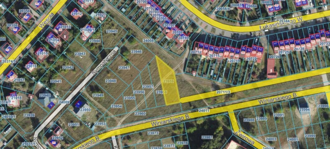 Działka 755 m² pod dom z usługami, nowa inwestycja Łomża, Bohdana Winiarskiego  755m2 Foto 1