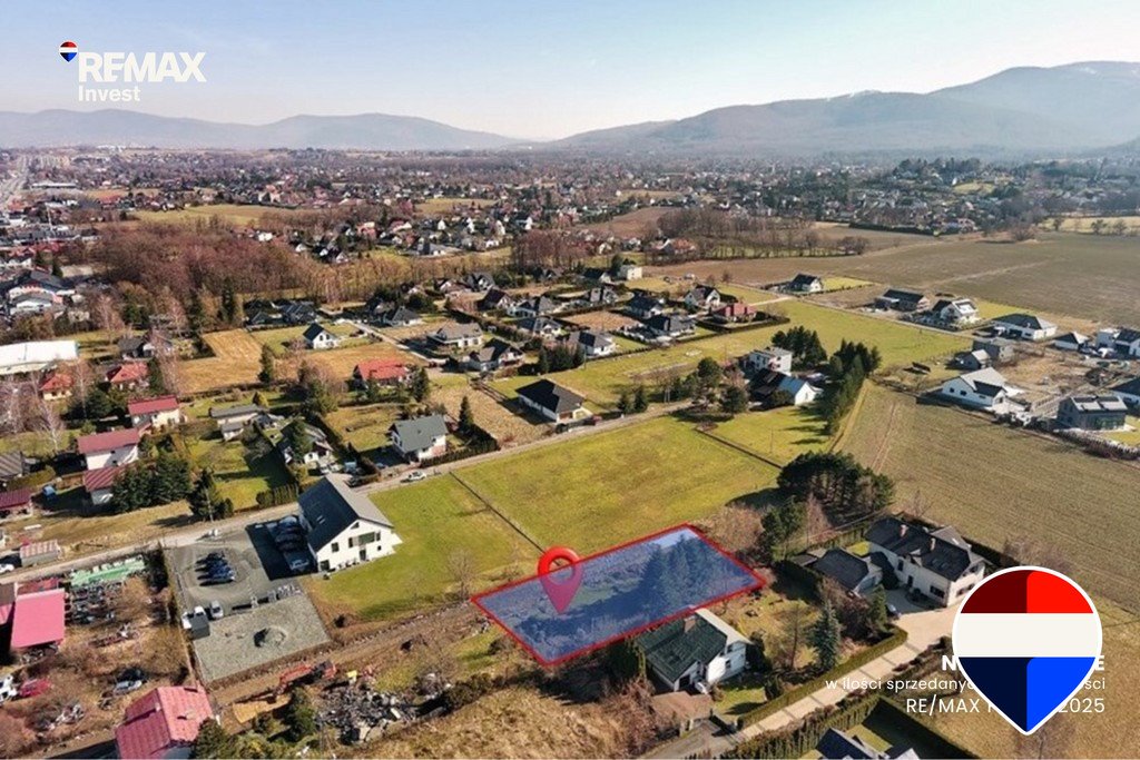 Działka budowlana z widokiem na góry, szybki dojazd Jaworze, Bielska 329  1 000m2 Foto 1