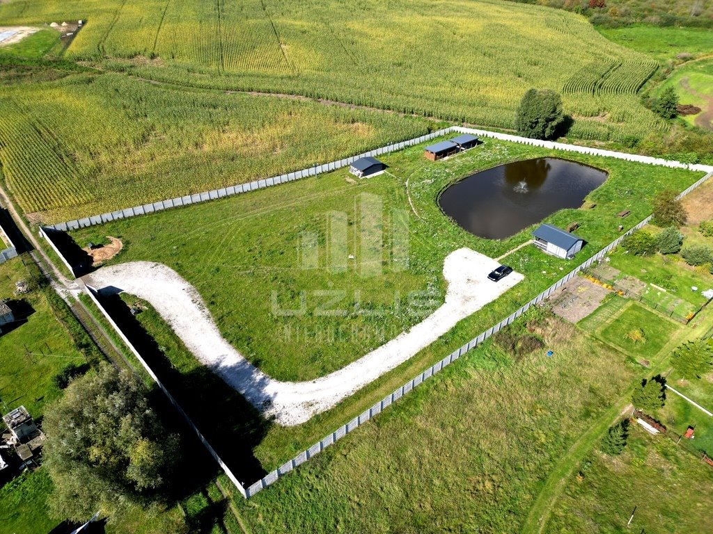 Zapraszam do zakupu działki 8666 m² z domkiem, stawem i możliwością zabudowy Turze  8 666m2 Foto 1