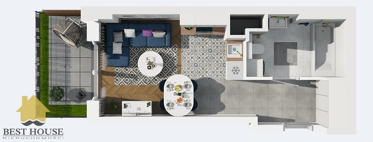 Nowoczesne mieszkanie 25,46 m2 z balkonem i smart home Lublin, Wrotków  25m2 Foto 1