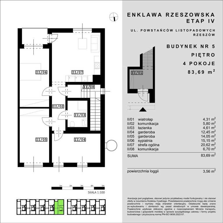 Mieszkanie czteropokojowe  na sprzedaż Rzeszów, Henryka Wieniawskiego  84m2 Foto 4