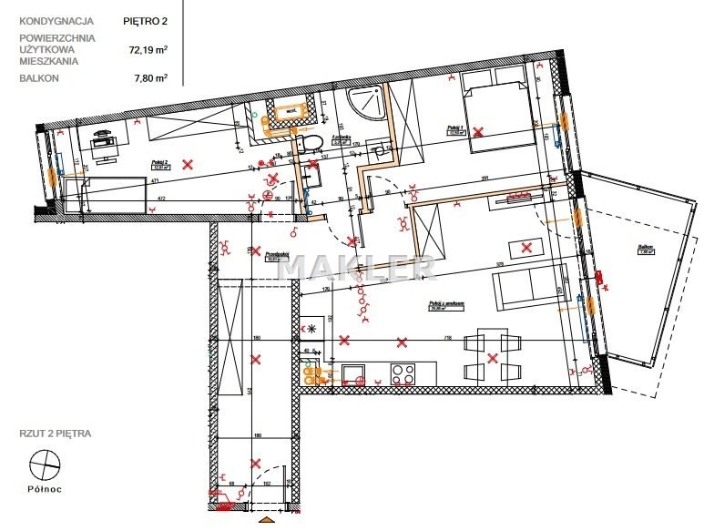 Mieszkanie trzypokojowe na sprzedaż Bydgoszcz, Fordon  72m2 Foto 5