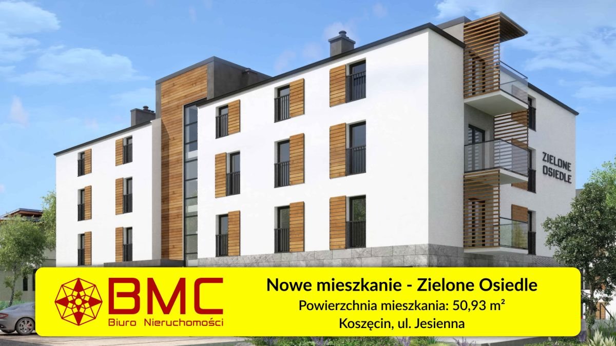 Nowoczesne 2-pokojowe mieszkanie 50,93 m² w Koszęcinie - polecam! Koszęcin, Jesienna  51m2 Foto 1