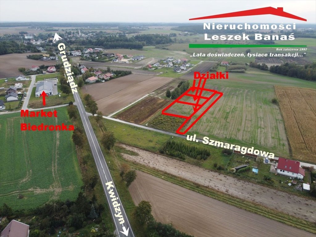 Działka budowlana na sprzedaż Kwidzyn  1 049m2 Foto 1