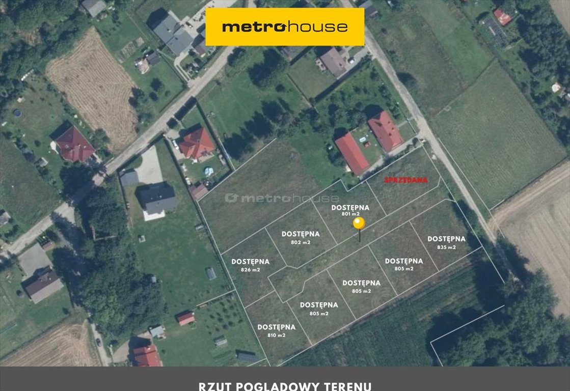 Działka pod dom jednorodzinny 801 m² z mediami polecam Ołużna  801m2 Foto 1