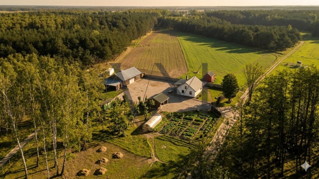 Polecam urokliwe siedlisko z domem i domkiem gości 56 m² w Zabagnie Zabagnie  111m2 Foto 1