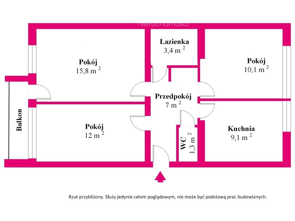 Mieszkanie trzypokojowe na sprzedaż Opole, Wrocławska  59m2 Foto 18