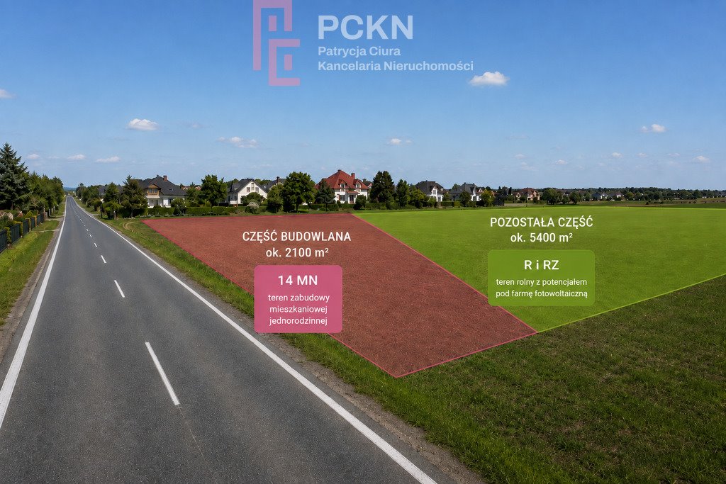 Do sprzedania działka 76 arów w Luboszycach z możliwością podziału Luboszyce, Opolska  7 600m2 Foto 1