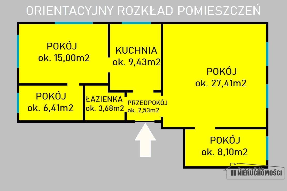 Mieszkanie czteropokojowe  na sprzedaż Łeknica  76m2 Foto 11