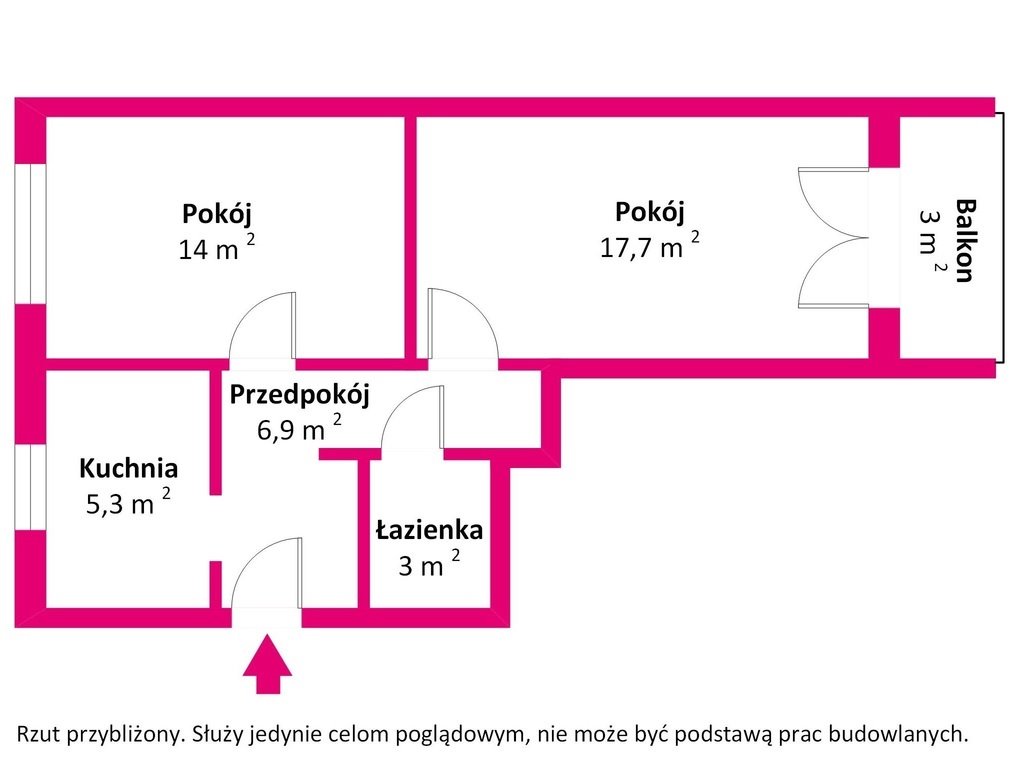 Mieszkanie dwupokojowe na sprzedaż Zabrze, Jana Matejki  45m2 Foto 8