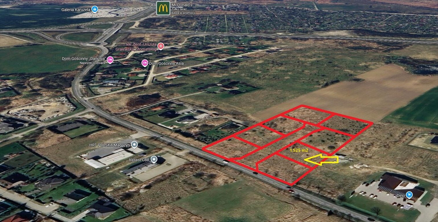 Działka budowlana 1525 m² z mediami, blisko Kołobrzegu Niekanin, Białogardzka  1 525m2 Foto 1