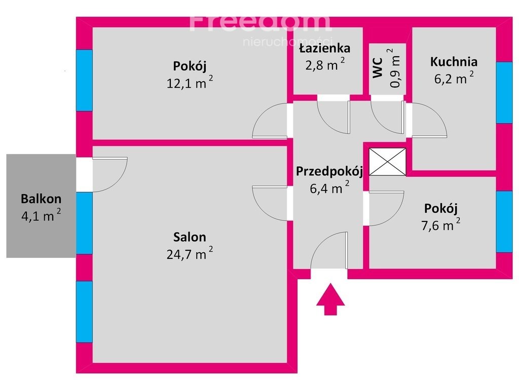 Mieszkanie trzypokojowe na sprzedaż Mielec, Władysława Warneńczyka  61m2 Foto 4