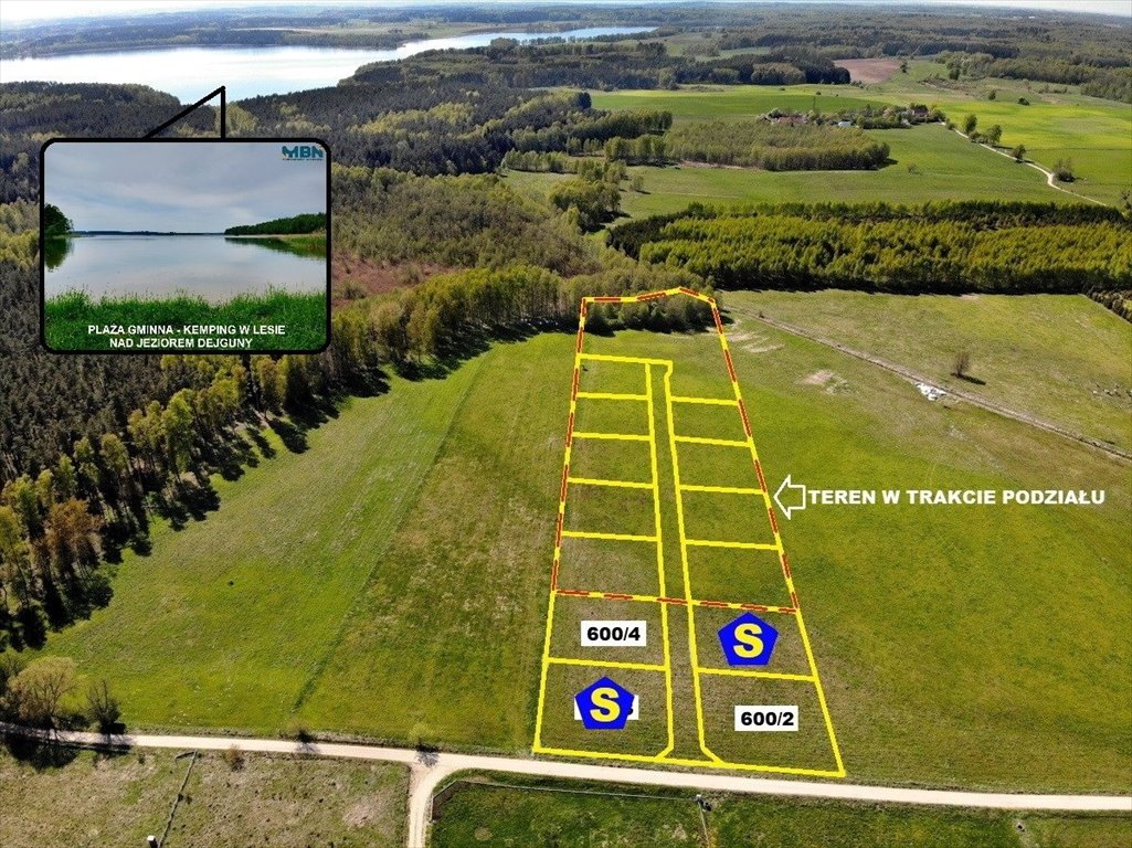 Działka budowlana pod lasem nad jeziorami - polecam Kamionki, Kamionki  1 000m2 Foto 1