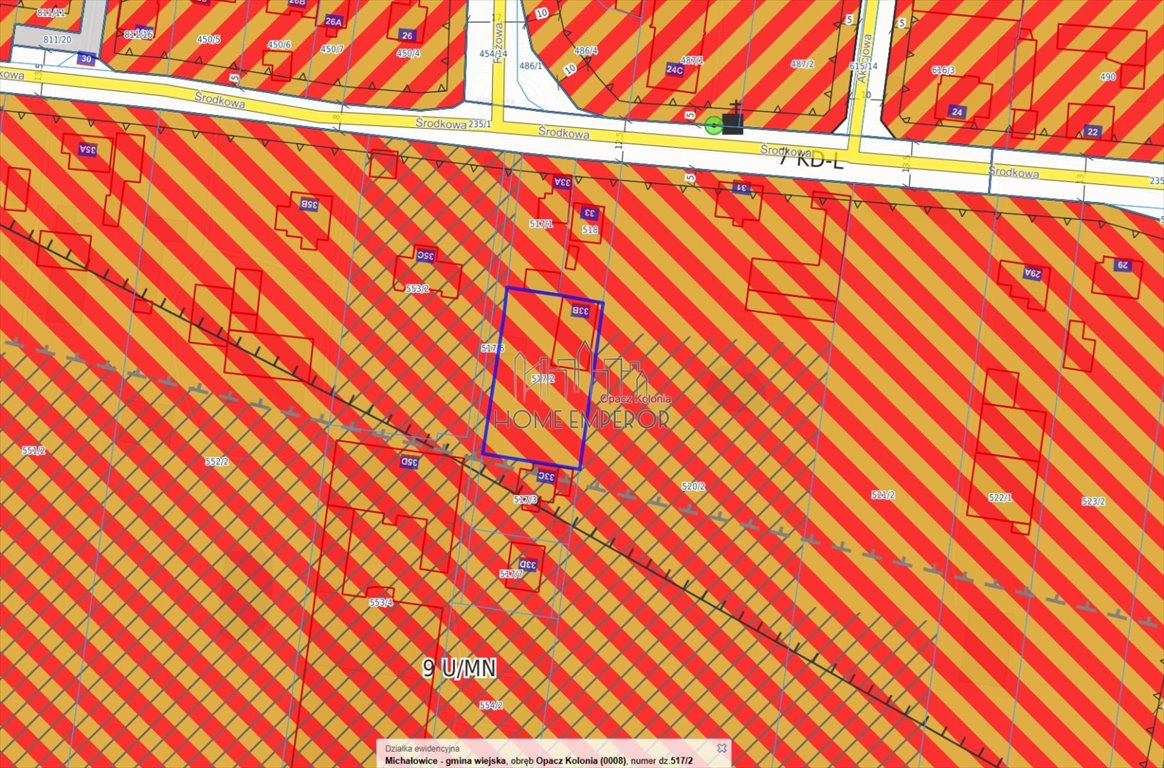 Na sprzedaż działka 1335 m² z mediami w Opacz-Kolonii Opacz-Kolonia, Środkowa  1 335m2 Foto 1