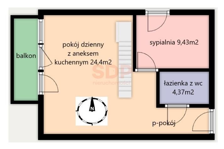 Mieszkanie czteropokojowe  na sprzedaż Wrocław, Krzyki, Księże Małe, Krakowska  77m2 Foto 3