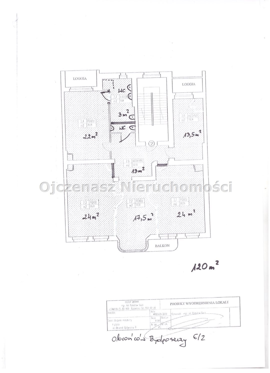 Mieszkanie czteropokojowe  na wynajem Bydgoszcz, Centrum  120m2 Foto 12