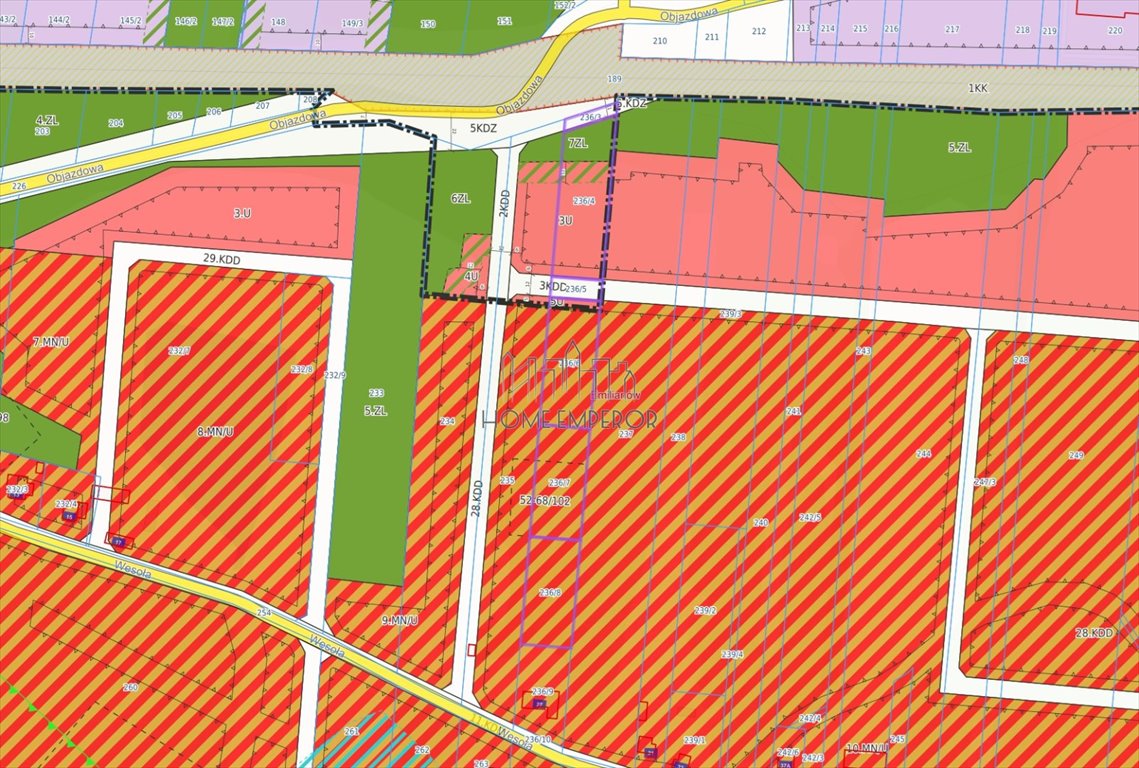 Działka 8 946 m² w Emilianowie - zabudowa mieszkaniowa i usług Emilianów, Objazdowa  8 946m2 Foto 1