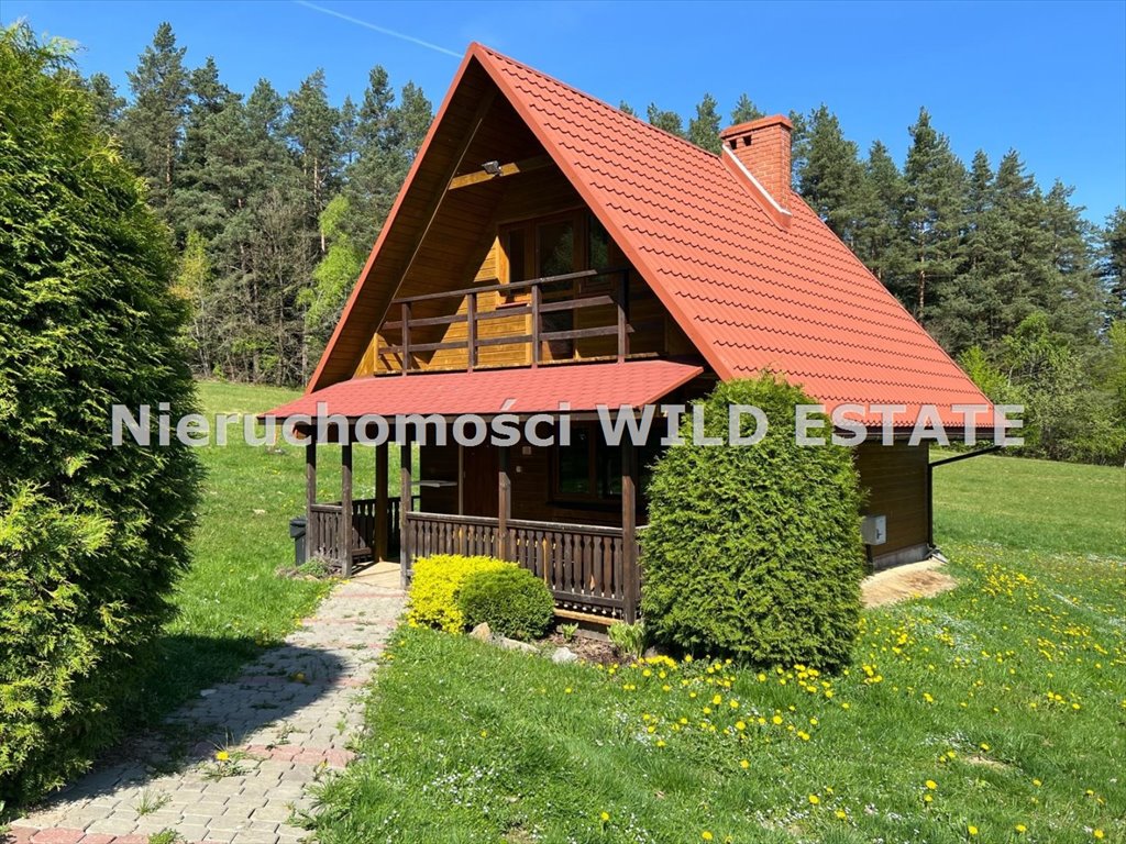 Urokliwy dom rekreacyjny z tarasem i kominkiem - 57 m² Lesko, Weremień  57m2 Foto 1