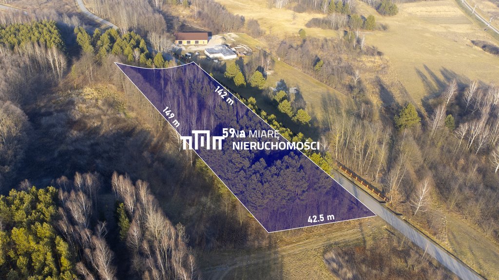 Działka rolno-budowlana 5906 m² z planem zabudowy i infrastrukturą Huta Komorowska  5 906m2 Foto 1