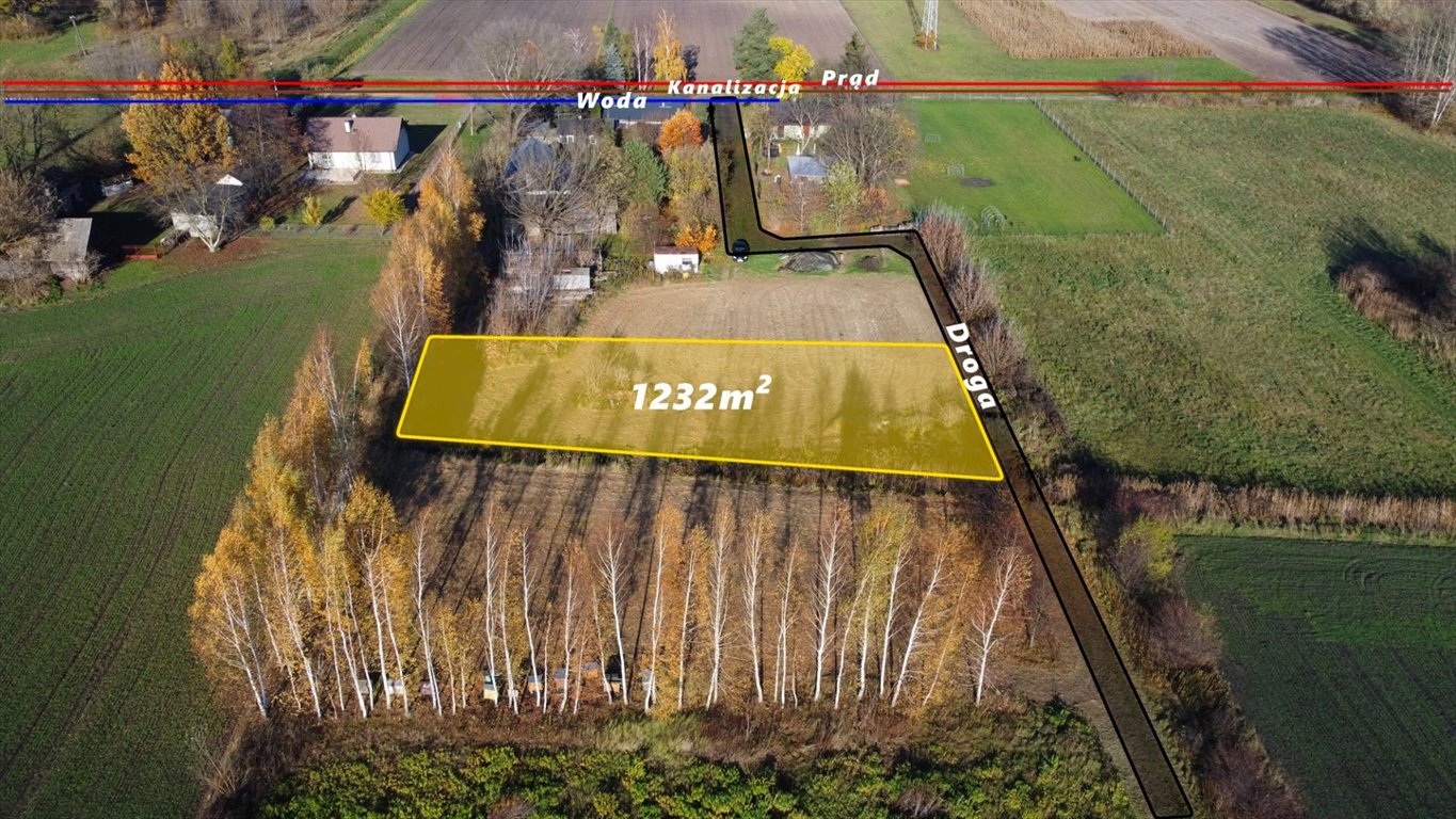 Działka budowlana na sprzedaż Kampinos A  1 232m2 Foto 1