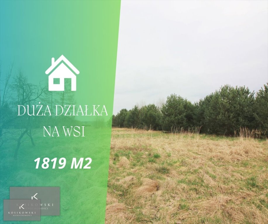 Działka 1819 m² pod zabudowę jednorodzinną i zagrodową Nowy Świat, Nowy Świat, gm. Lubsza  1 819m2 Foto 1