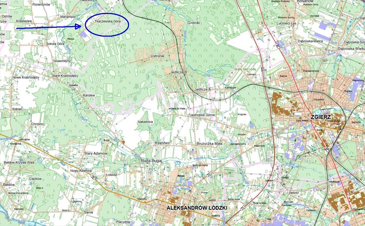 Działka budowlana 1957 m² w spokojnej okolicy, dostęp do mediów Tkaczewska Góra  1 957m2 Foto 1
