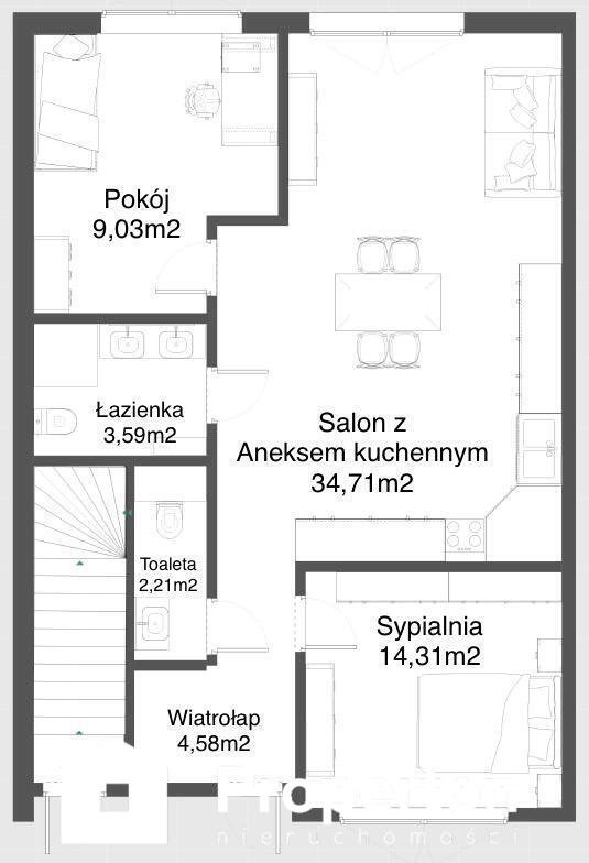 Mieszkanie trzypokojowe na sprzedaż Świebodzin, Szmaragdowa  68m2 Foto 2