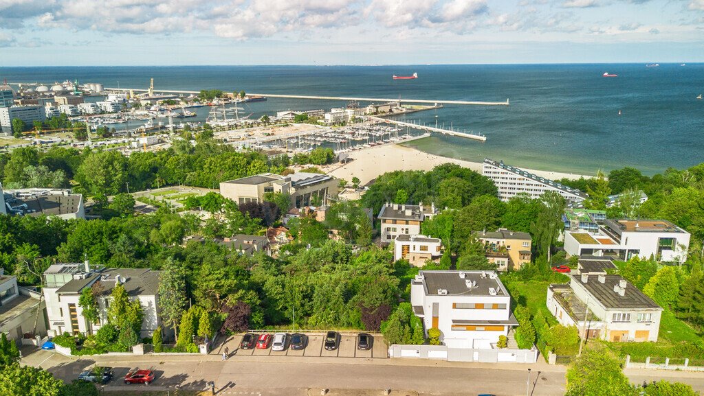 Działka z widokiem na morze, projekt domu, basen na dachu Gdynia, Kamienna Góra  602m2 Foto 1