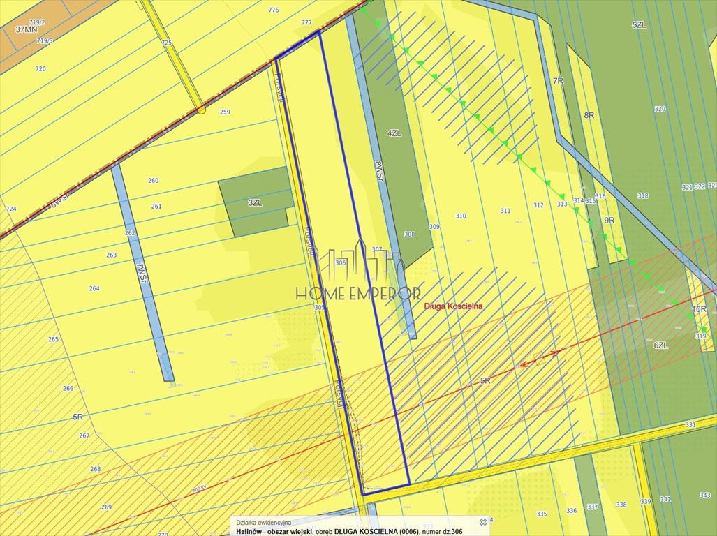 Działka rolna na sprzedaż Długa Kościelna, Forsycji  13 000m2 Foto 1