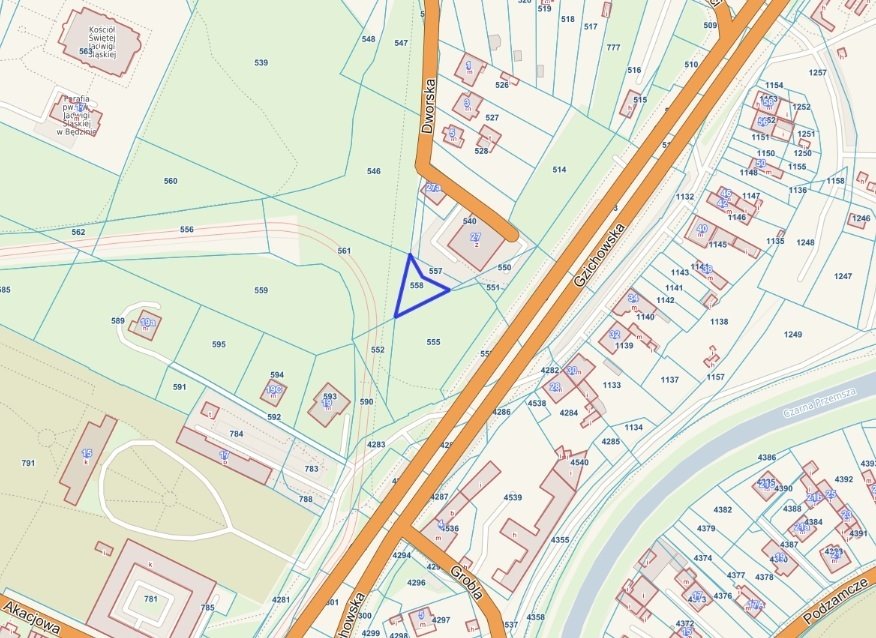 Działka na sprzedaż w Będzinie przy Gzichowskiej, 365 m² Będzin, Gzichowska  365m2 Foto 1