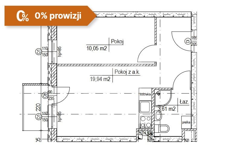 Mieszkanie dwupokojowe na sprzedaż Bydgoszcz, Bartodzieje  34m2 Foto 8